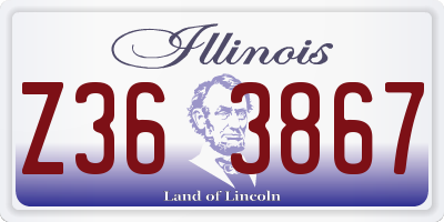 IL license plate Z363867