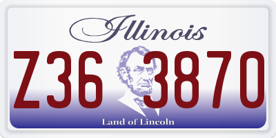 IL license plate Z363870