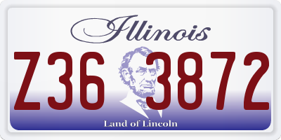 IL license plate Z363872