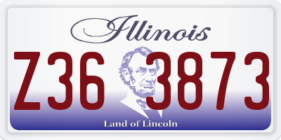 IL license plate Z363873