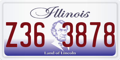IL license plate Z363878