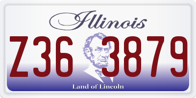 IL license plate Z363879