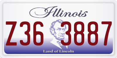IL license plate Z363887