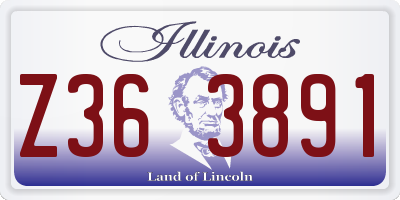 IL license plate Z363891