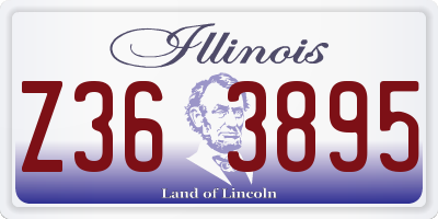 IL license plate Z363895