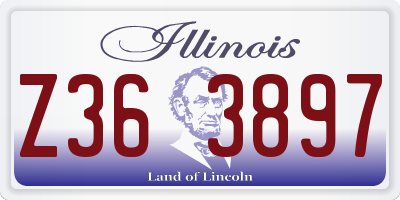 IL license plate Z363897