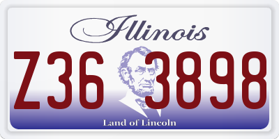 IL license plate Z363898
