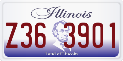 IL license plate Z363901