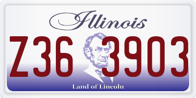 IL license plate Z363903