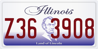 IL license plate Z363908