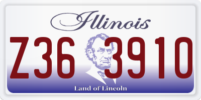 IL license plate Z363910