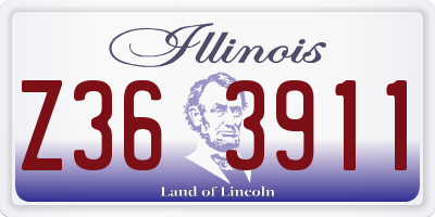 IL license plate Z363911