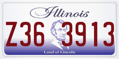 IL license plate Z363913