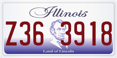 IL license plate Z363918