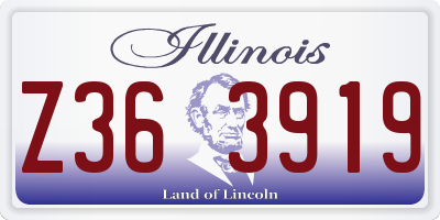 IL license plate Z363919