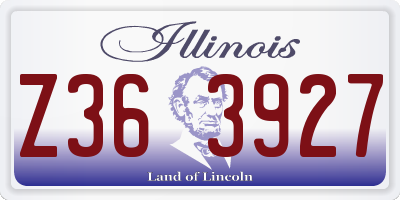 IL license plate Z363927