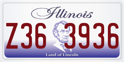 IL license plate Z363936