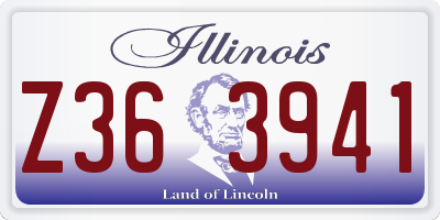 IL license plate Z363941