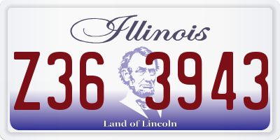 IL license plate Z363943