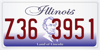 IL license plate Z363951