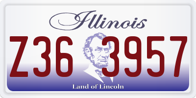 IL license plate Z363957