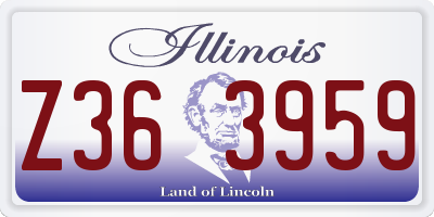 IL license plate Z363959