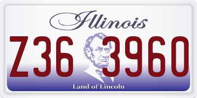IL license plate Z363960