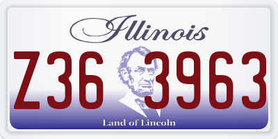 IL license plate Z363963
