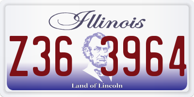 IL license plate Z363964
