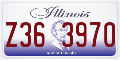 IL license plate Z363970