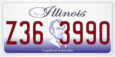 IL license plate Z363990
