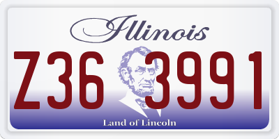 IL license plate Z363991