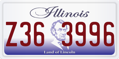 IL license plate Z363996