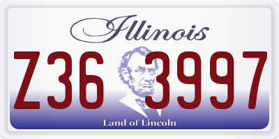 IL license plate Z363997