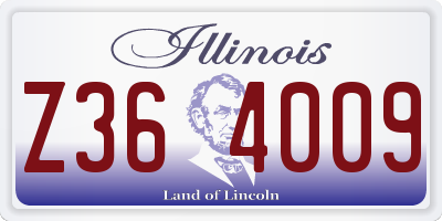 IL license plate Z364009