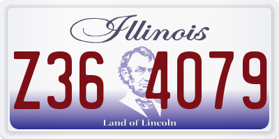 IL license plate Z364079