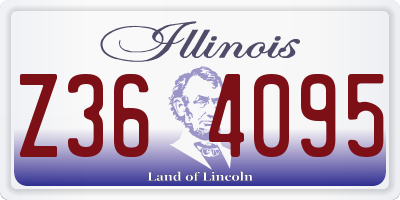 IL license plate Z364095