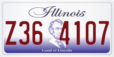 IL license plate Z364107