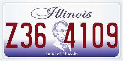 IL license plate Z364109