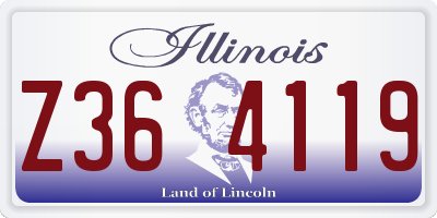 IL license plate Z364119