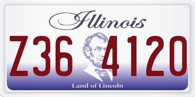 IL license plate Z364120