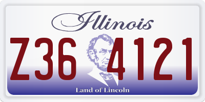 IL license plate Z364121