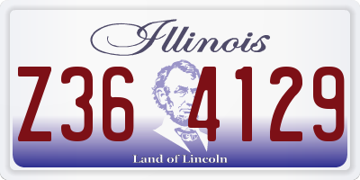 IL license plate Z364129