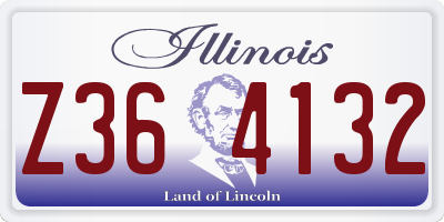 IL license plate Z364132