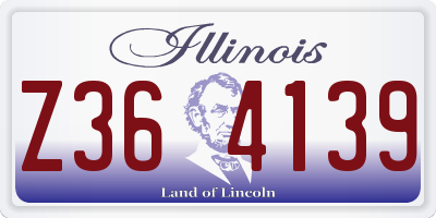 IL license plate Z364139