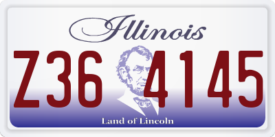 IL license plate Z364145