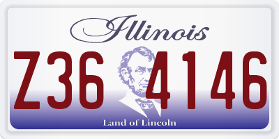 IL license plate Z364146