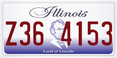 IL license plate Z364153