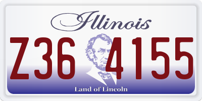 IL license plate Z364155