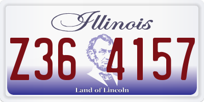 IL license plate Z364157